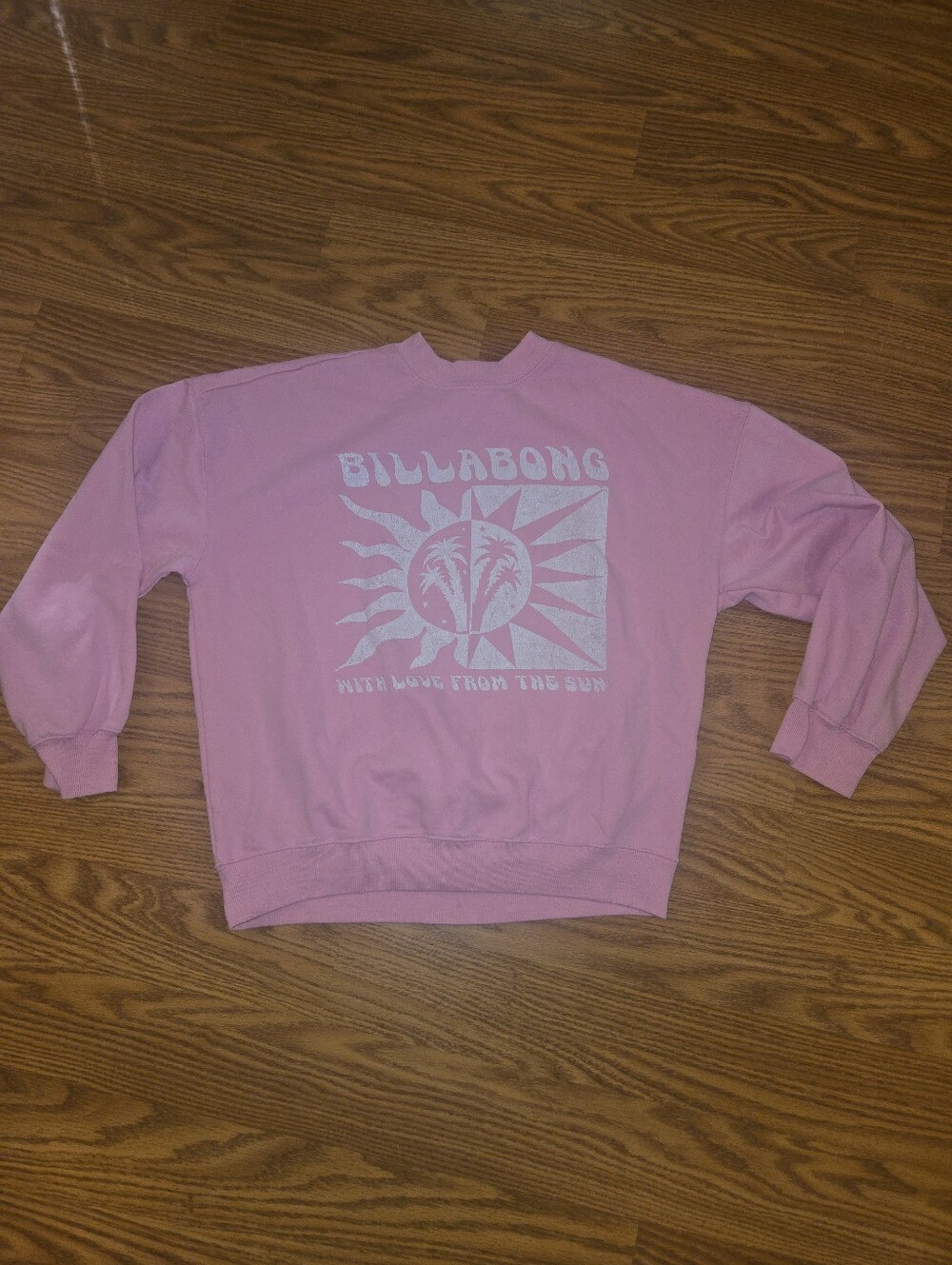Billabong Pink Graphic Sweatshirt
